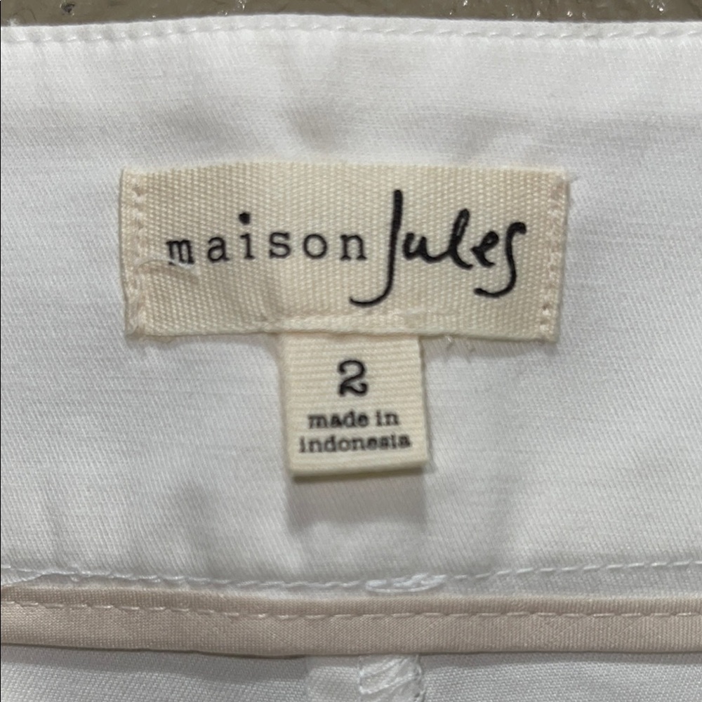 Maison Jules Women's White Shorts - Picture 4 of 6